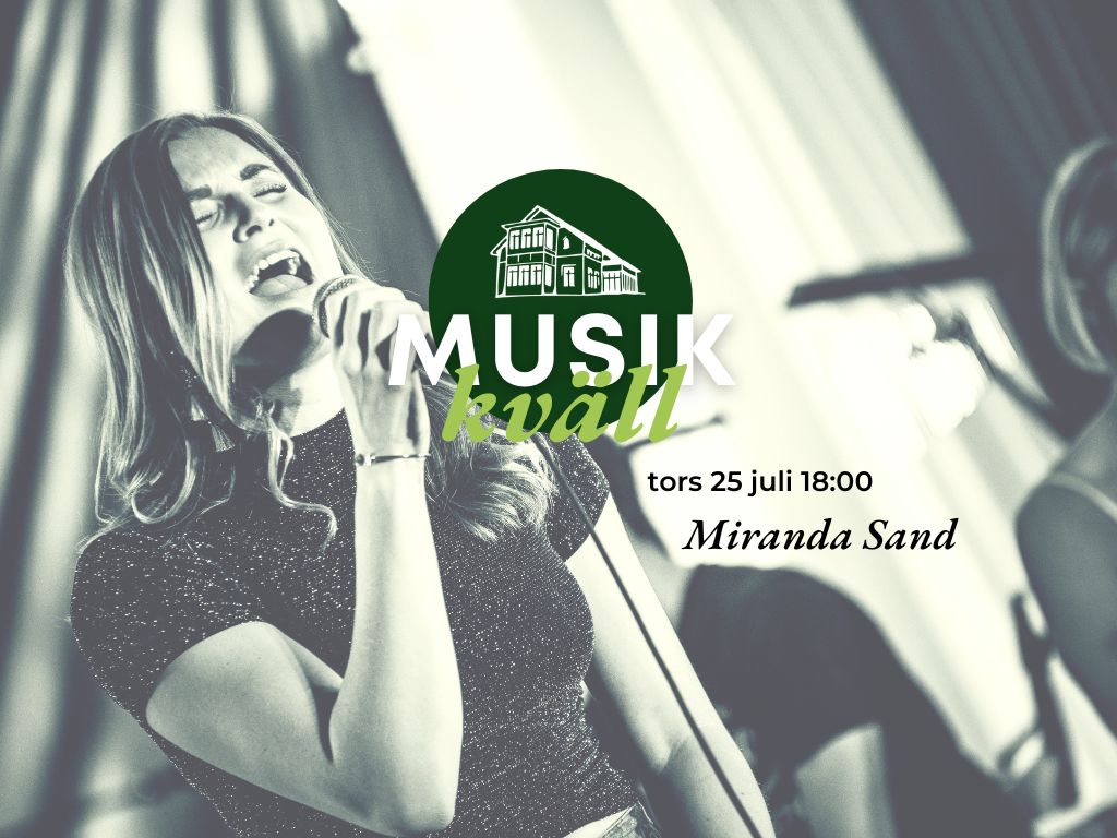 Omslag för musikkväll med Miranda Sand